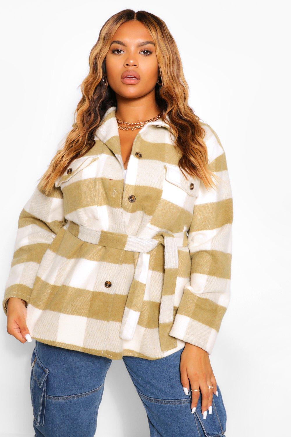 Boohoo cheap veste carreaux